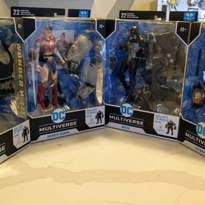 DC Mcfarlane Toys Multiverse Last Knight on Earth Build a Figure Bane Complete.